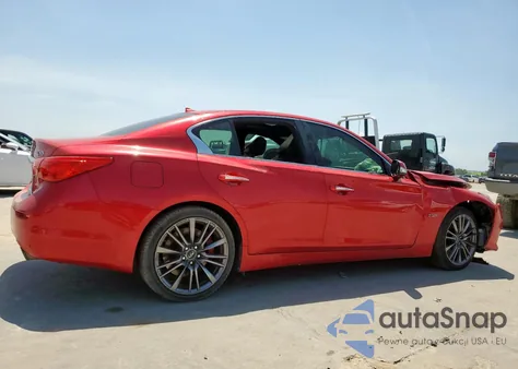 2017 Infiniti Q50 Red Sport 400 из США, поврежденный, VIN JN1FV7AP5HM850472